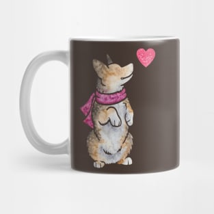 Watercolour Pembroke Welsh Corgi dog Mug